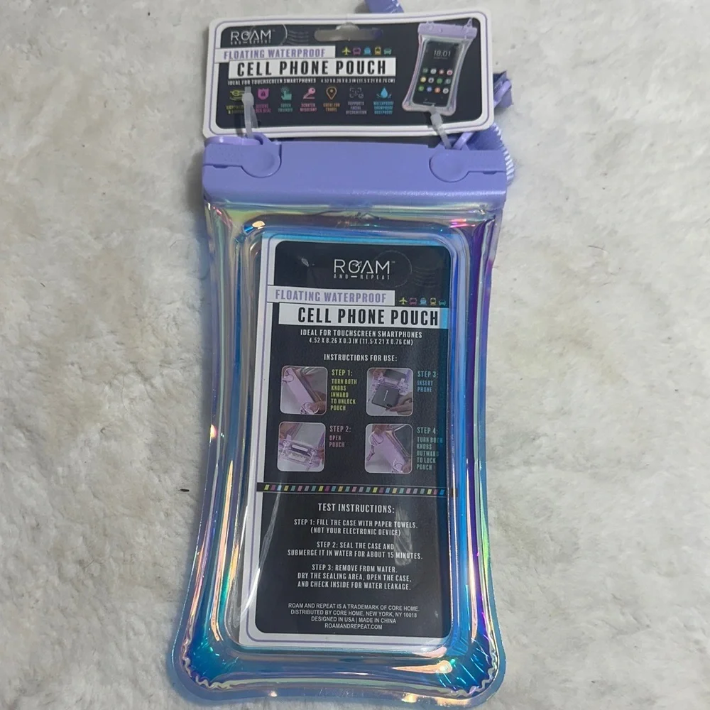 Roam and Repeat floating waterproof cell phone pouch